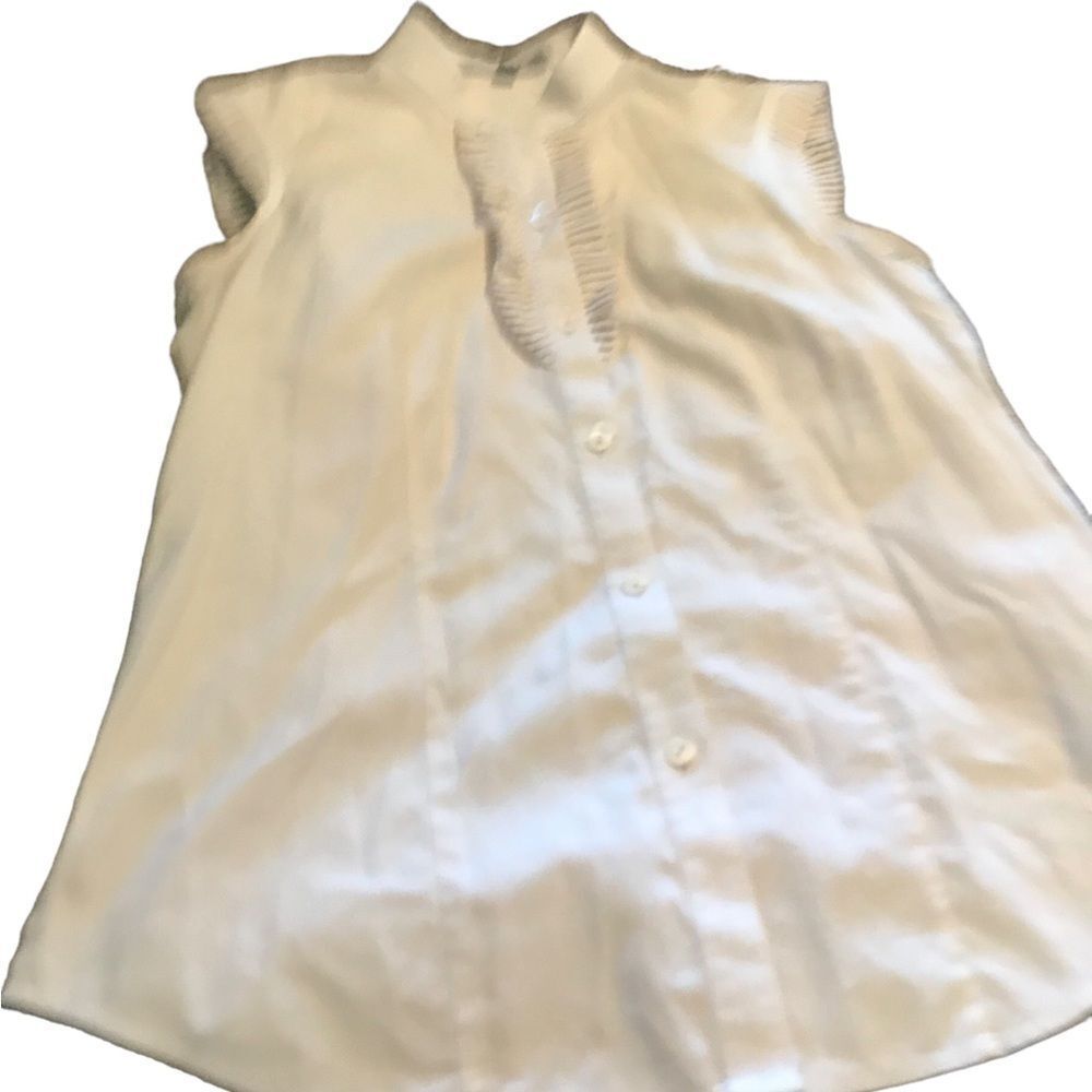 Talbots Size 2 Sleeveless Cotton Blouse Excellent Condition